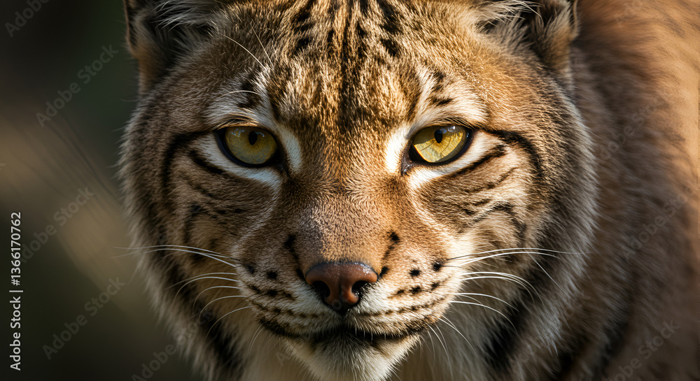 High-Resolution Lynx Gazing with Sharp Eyes and Dotted Fur Texture for Backgrounds High-Resolution Lynx Gazing with Sharp Eyes and Dotted Fur Texture for Backgrounds