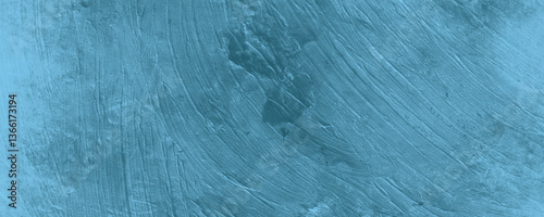 A Richly Layered and Smooth Blue Painted Surface with Delicate and Elegant Color Blending

