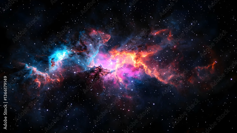 Colorful Nebula In Deep Space Colorful Nebula In Deep Space