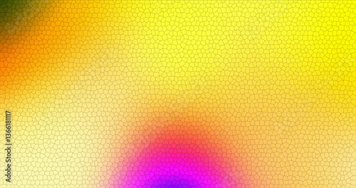 Abstract Colorful Mosaic Pattern Background Texture Design Art Yellow Orange Pink Purple Gradient Shades Vivid Hues Bright Geometric