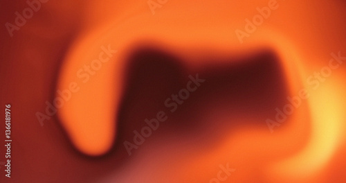 Abstract Orange Blurred Background Light Shadow Shape Design Texture Gradient