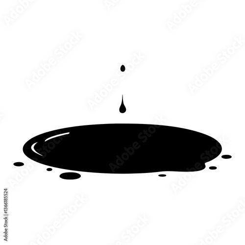 water splash isolated on white
