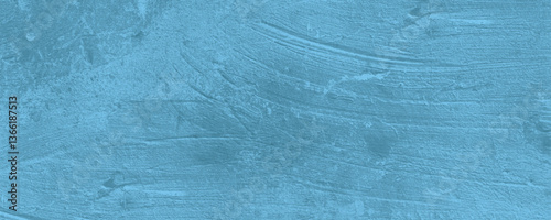 A Richly Detailed and Elegantly Distressed Blue Painted Surface with a Unique Artistic Feel

