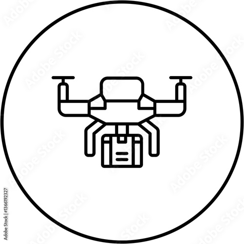 Drone delivery Icon