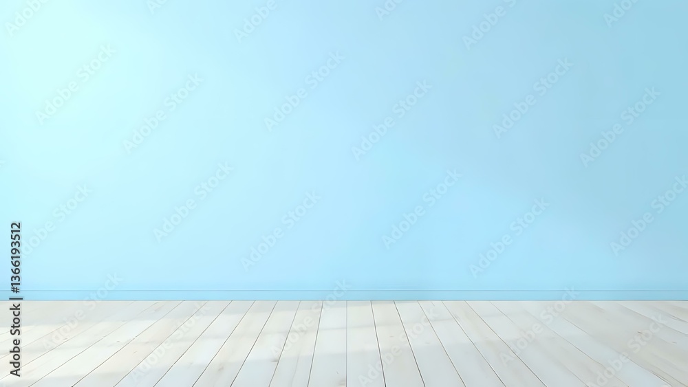 Fototapeta premium empty room with wooden floor