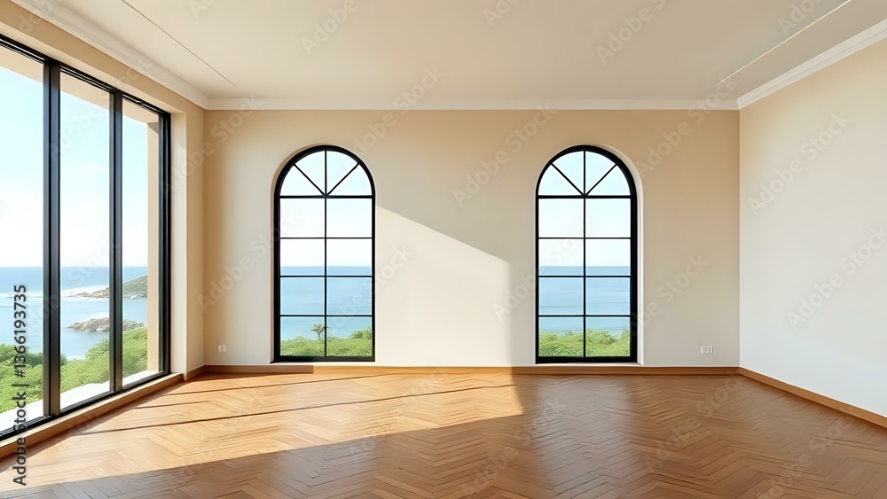 Obraz premium empty room with window