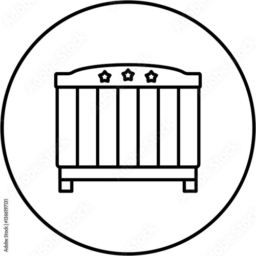Baby crib Icon