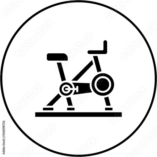 Stationary bicycle Icon