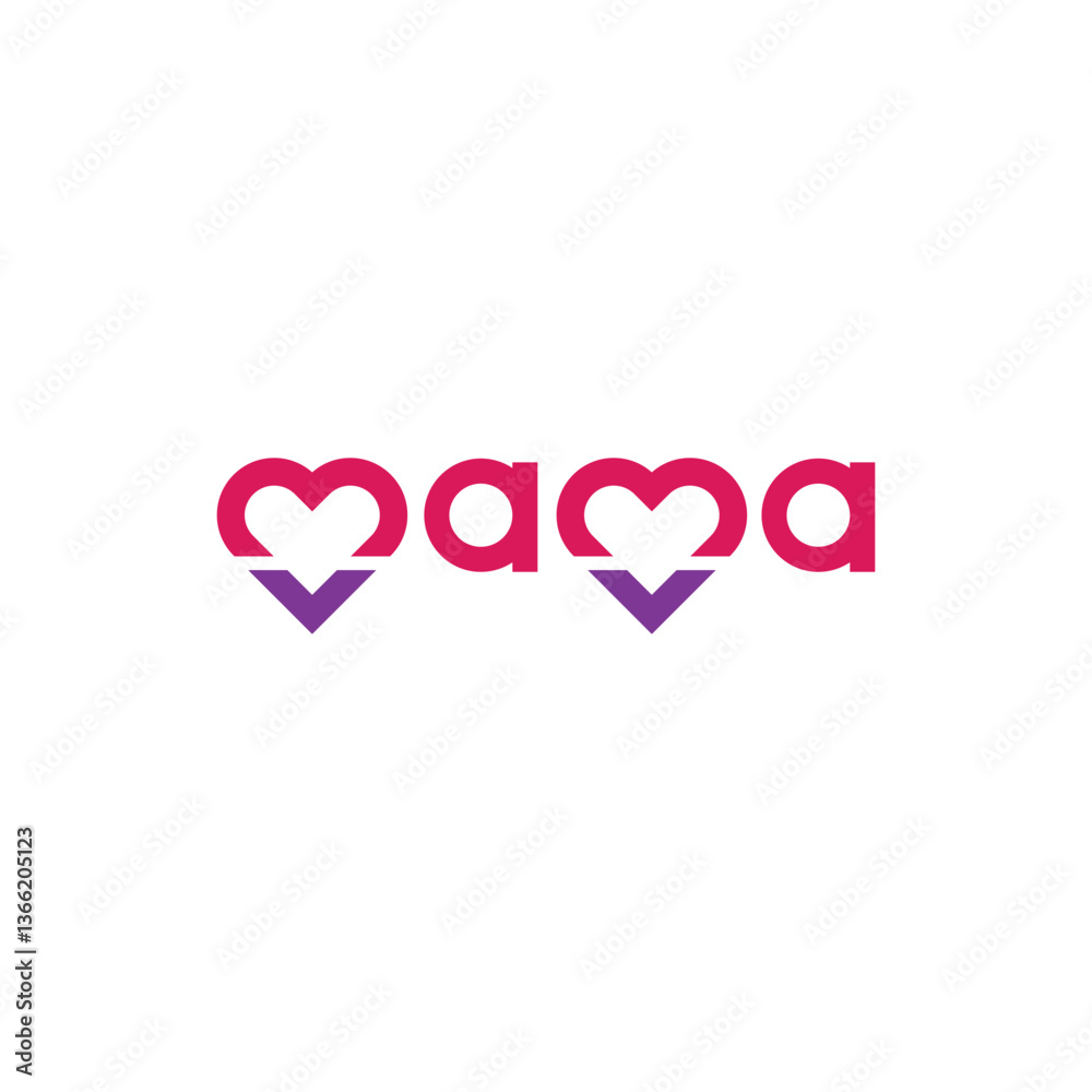 mama logo design with geometry mama logo design with geometry