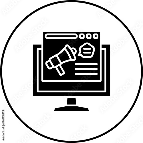 Digital advertising Icon