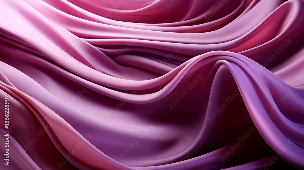 Fototapeta premium Abstract Purple Silk Drapery: A Luxurious Textured Background