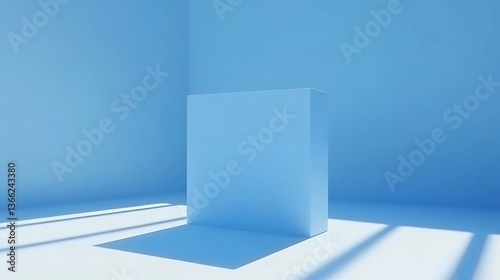 Wallpaper Mural Modern minimalistic blue studio scene for product display presentations Torontodigital.ca