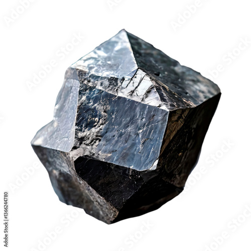 Pedaço de carbono bruto. Cristal de carbono recém  extraído da natureza