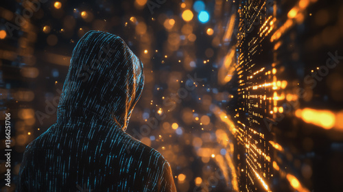 Wallpaper Mural Hackers are planning to hack and attack Zeroday networks and cyber security systems in Smart digital city with Data center on cloud cyber security and Blue Binary Data Software Programming Code  Torontodigital.ca