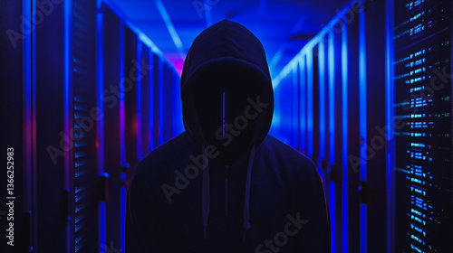 Hackers are planning to hack and attack Zeroday networks and cyber security systems in Smart digital city with Data center on cloud cyber security and Blue Binary Data Software Programming Code 