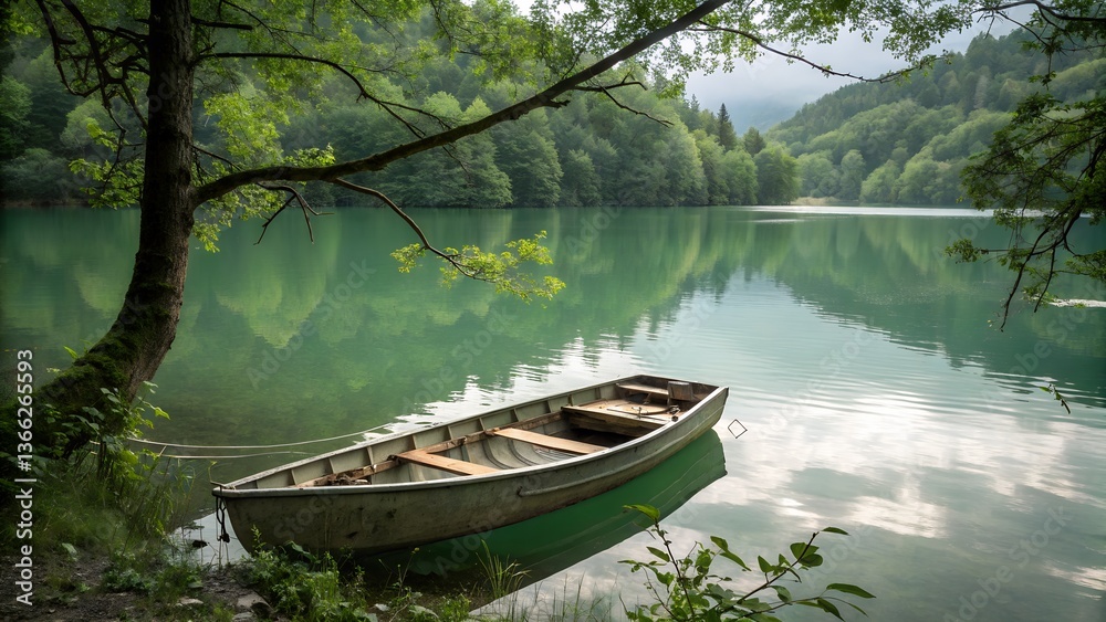 Obraz premium Boats on the lake