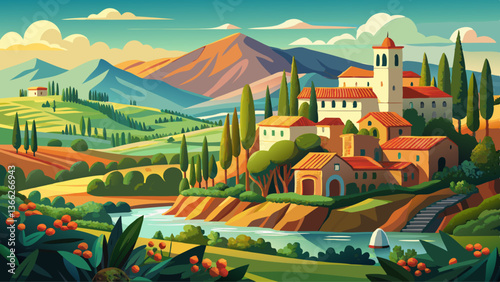 Tuscany scenery, Italy