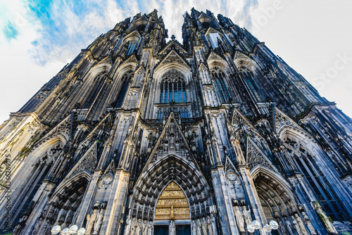 Cologne Cathedral (Kölner Dom) is a masterpiece of Gothic architecture and a UNESCO World Heritage Site, renowned for its towering twin spires and intricate facade. 