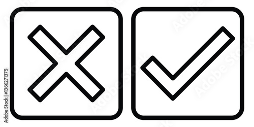 Black check mark icon. Black checkmark, tick mark badge. Check mark vector icon. Set of black approval checkmarks symbols. Checkmark Illustration. Vector illustration.