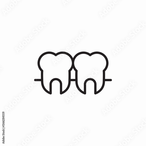 dental health icon sign vector