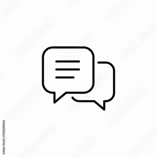 messaging platform icon sign vector