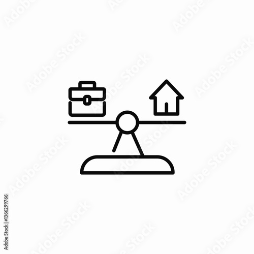 equal scale icon sign vector