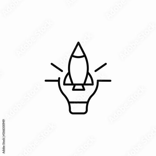 innovation boost icon sign vector