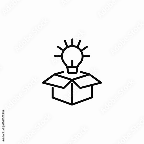 innovation opening icon sign vector