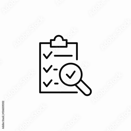 list search icon sign vector