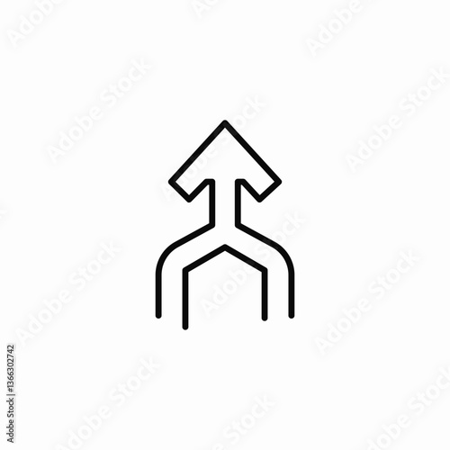 point path icon sign vector