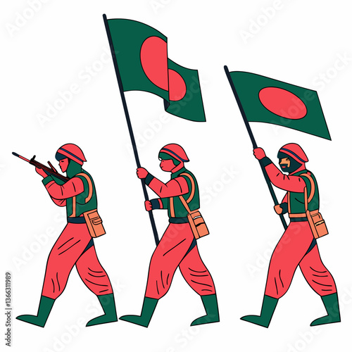 Bangladesh Freedom Fighter Team Vector SVG