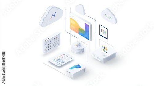 An AI powered system optimizing cloud storage by analyzing real time data usage, file size, and user preferences for efficient data management