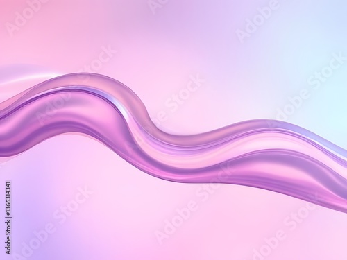 Modern colorful transparent fluid background, fluid neon wave curve glossy effect generative ai
