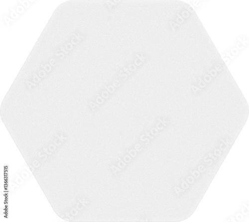 Transparent Glass Morphism Hexagon Shape. Simple Digital template with glass glossy element interface mockup