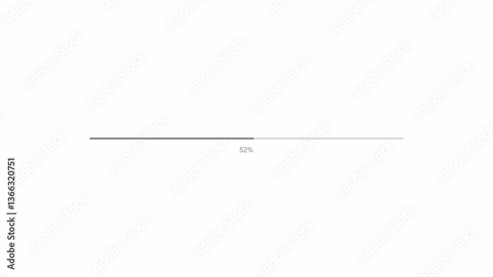 progress bar animation on a transparent background, loading bar animate from 0 to 100 percent with alpha channel in 4k Video. progress bar animation on a transparent background, loading bar animate from 0 to 100 percent with alpha channel in 4k Video.