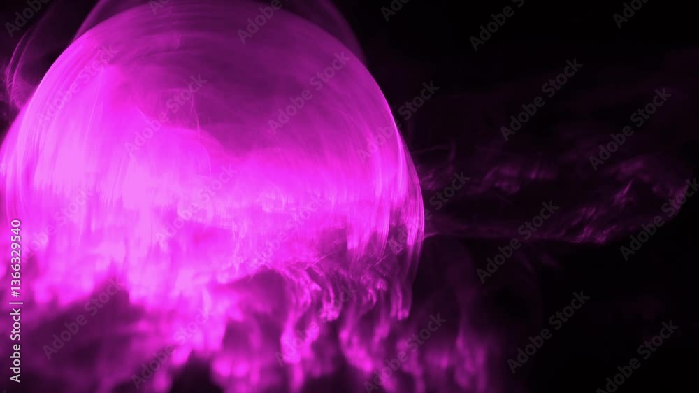 mystische interstellare Blase, Cloud, Datenspeicher, Technologie, Wissenschaft, Forschung, Hintergrund, Nebel, pink, rosa