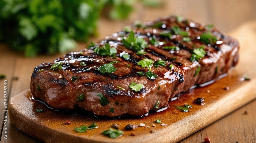 Grilled steak, seasoned and ready to eat Grilled steak, seasoned and ready to eat