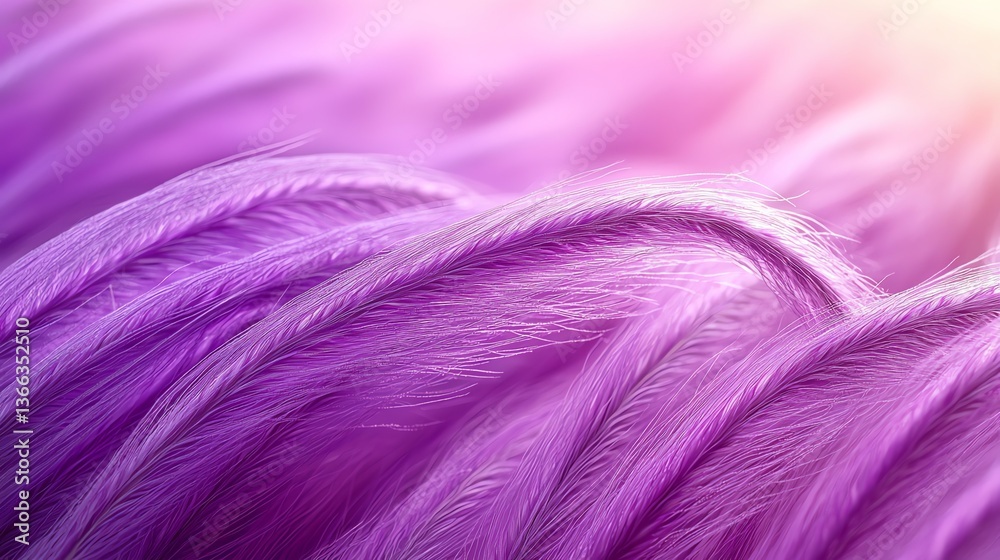 Fototapeta premium Flowing Purple Fabric Texture Abstract Background with Soft Lighting