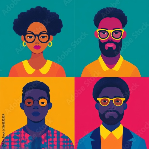 vibrant vector illustration of life stages

