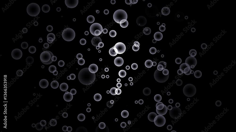 Abstract Loop Bubbles 4k Animation- Ash Gray Abstract Loop Bubbles 4k Animation- Ash Gray