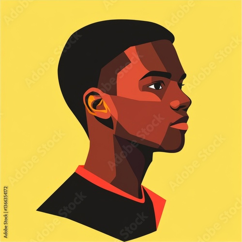 vibrant flat vector boy in emoji style 

