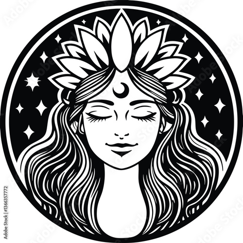 woman with long hair
