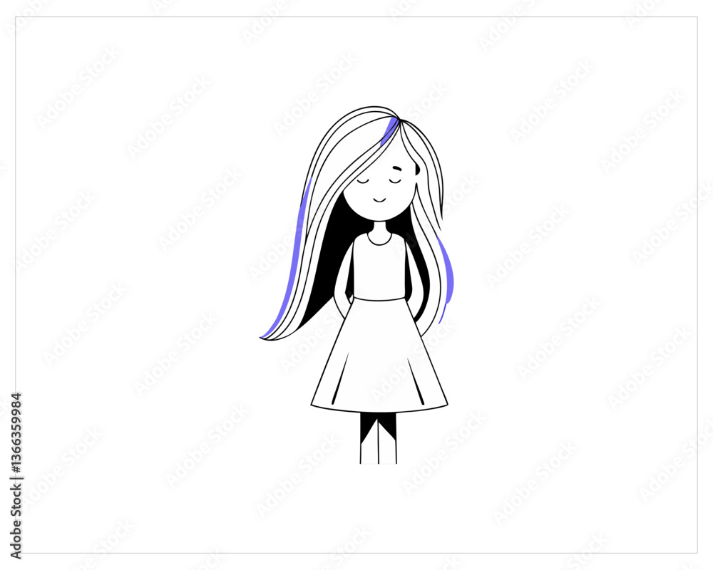 Girl Vector and girl image Free SVG Download Girl Vector and girl image Free SVG Download