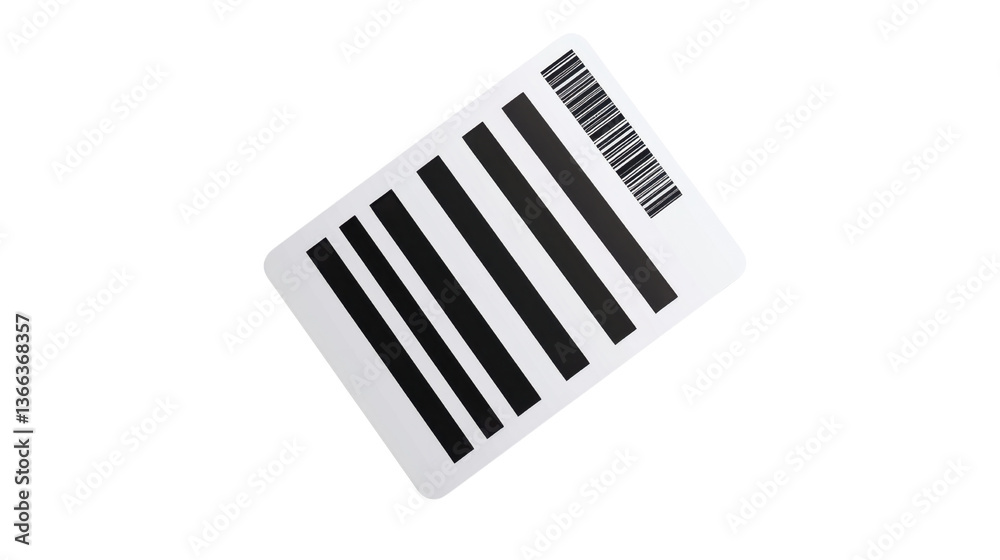 bar code label on transparent background bar code label on transparent background