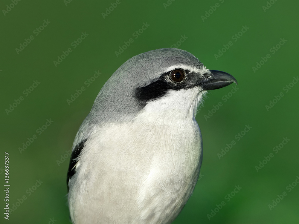 Obraz premium Iberian gray shrike (lanius meridionalis)