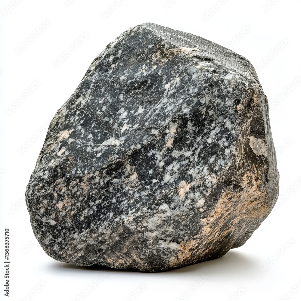 Fototapeta premium stone isolated on white background