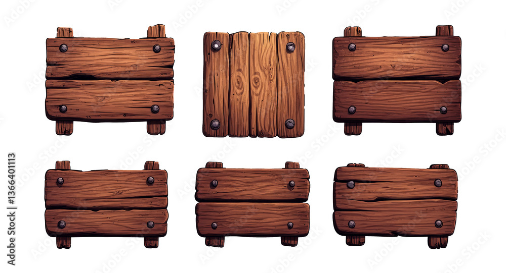 Set of wooden planks, textures of rustic wood , cut out transparent Set of wooden planks, textures of rustic wood , cut out transparent
