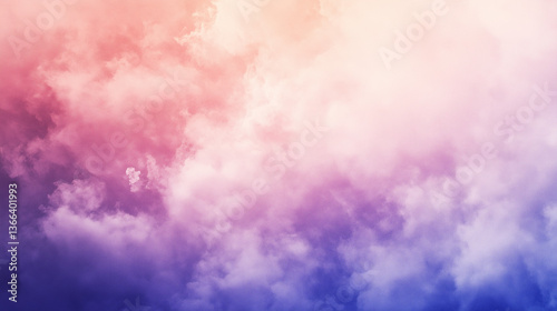 Soft cloud-like watercolor blending pastel colors background