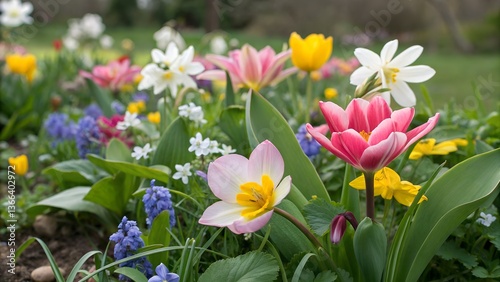 spring flowers in the garden