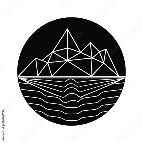 Abstract Geometric Shape 3D Icon and Symbol Design